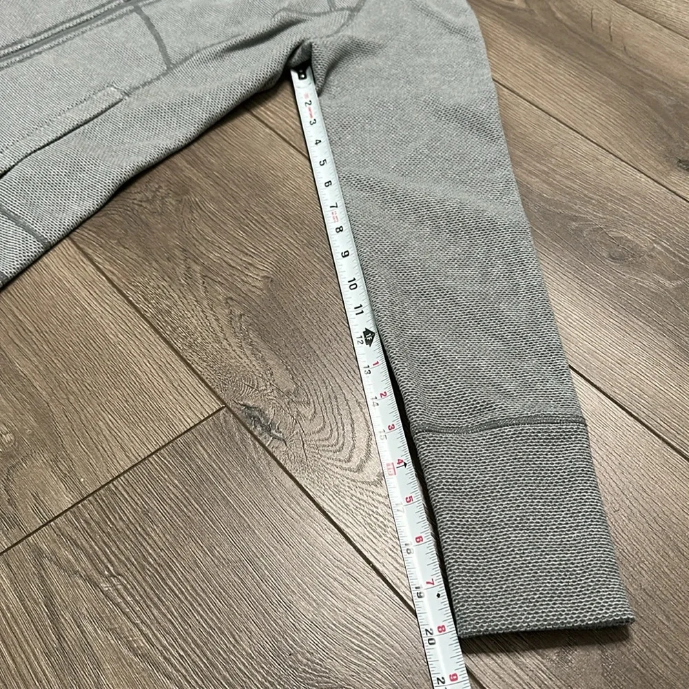 Prana Rockaway Full Zip Gray Texture Hoodie Jacket Size Small - Picture 10 of 12
